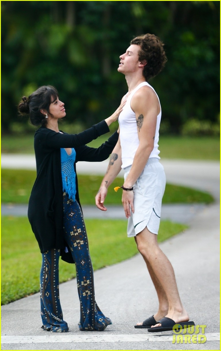 Shawn Mendes Camila Cabello Share A Passionate Kiss On Their Morning Walk Photo 4452209 Camila Cabello Shawn Mendes Pictures Just Jared