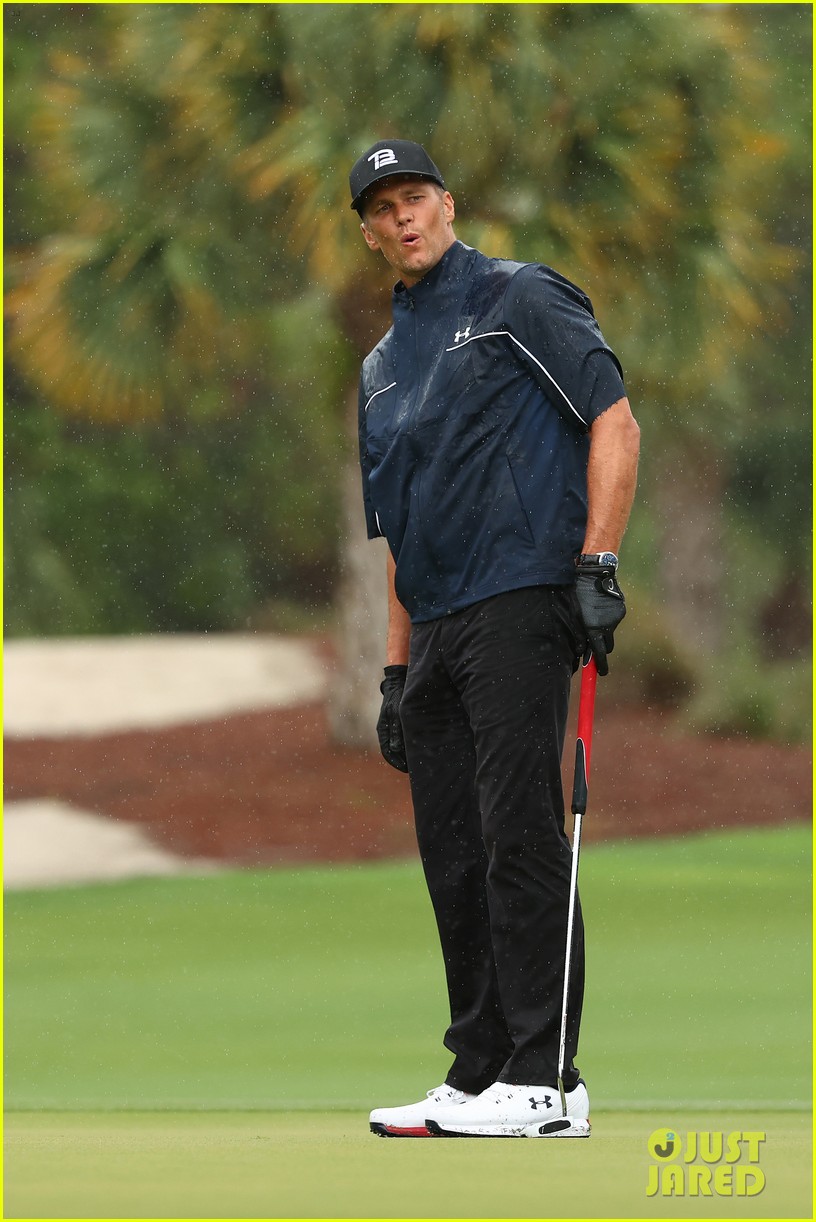 Tom Brady Reacts to Splitting His Pants During Charity Golf Match