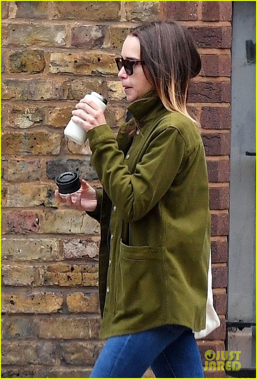 Emilia Clarke Buys a Magazine for Charity After Stopping