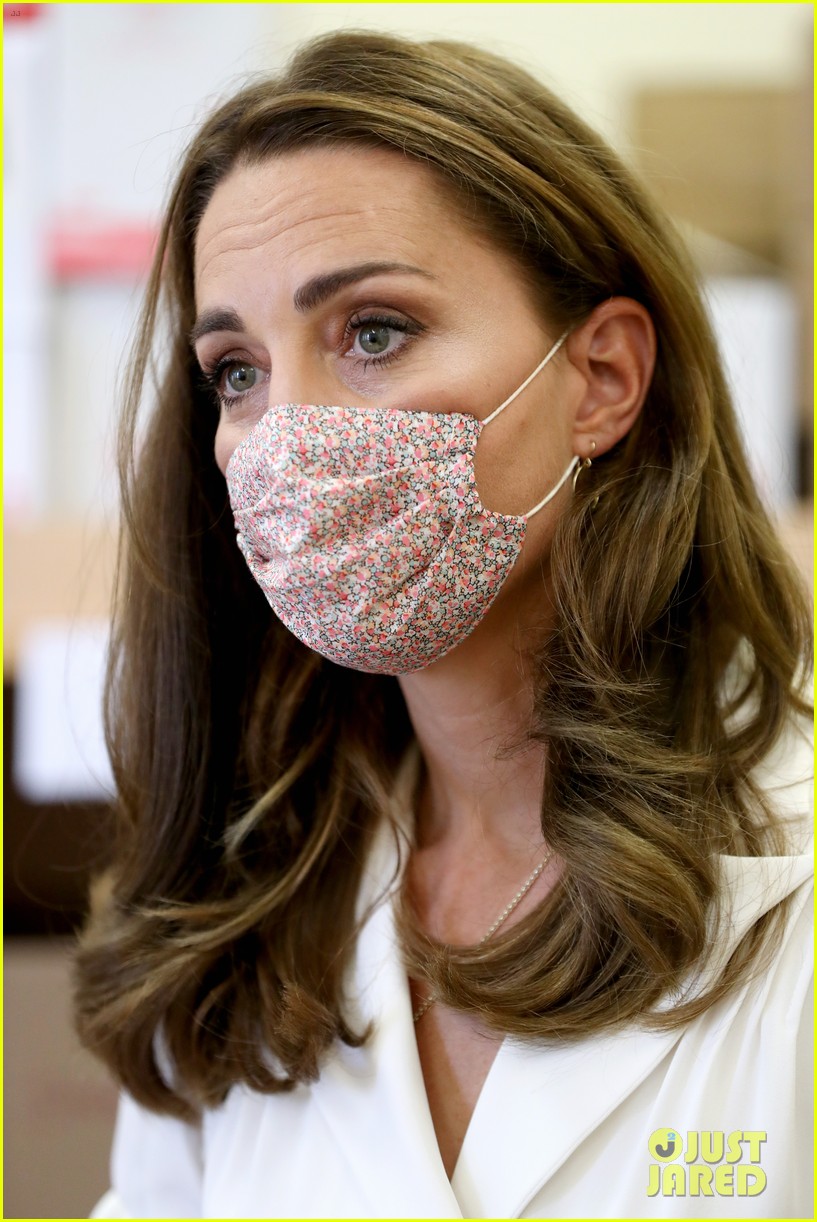 Kate Middleton Wears A Face Mask During Public Appearance To Baby Basic