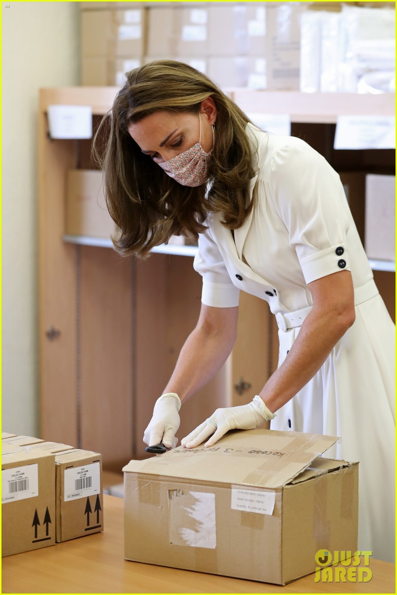 Kate Middleton Wears A Face Mask During Public Appearance To Baby Basic