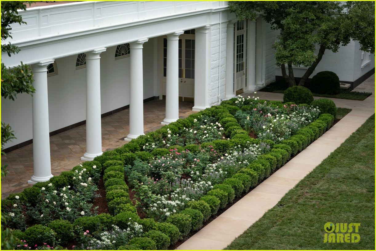Melania Trump Renovated the White House's Rose Garden & These Photos