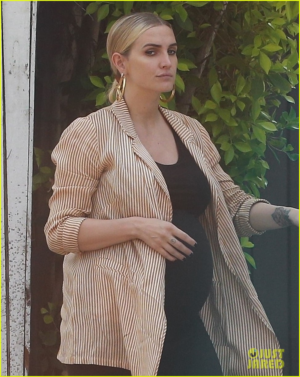 Ashlee Simpson Wears Bump-Hugging Dress While Out Running Errands