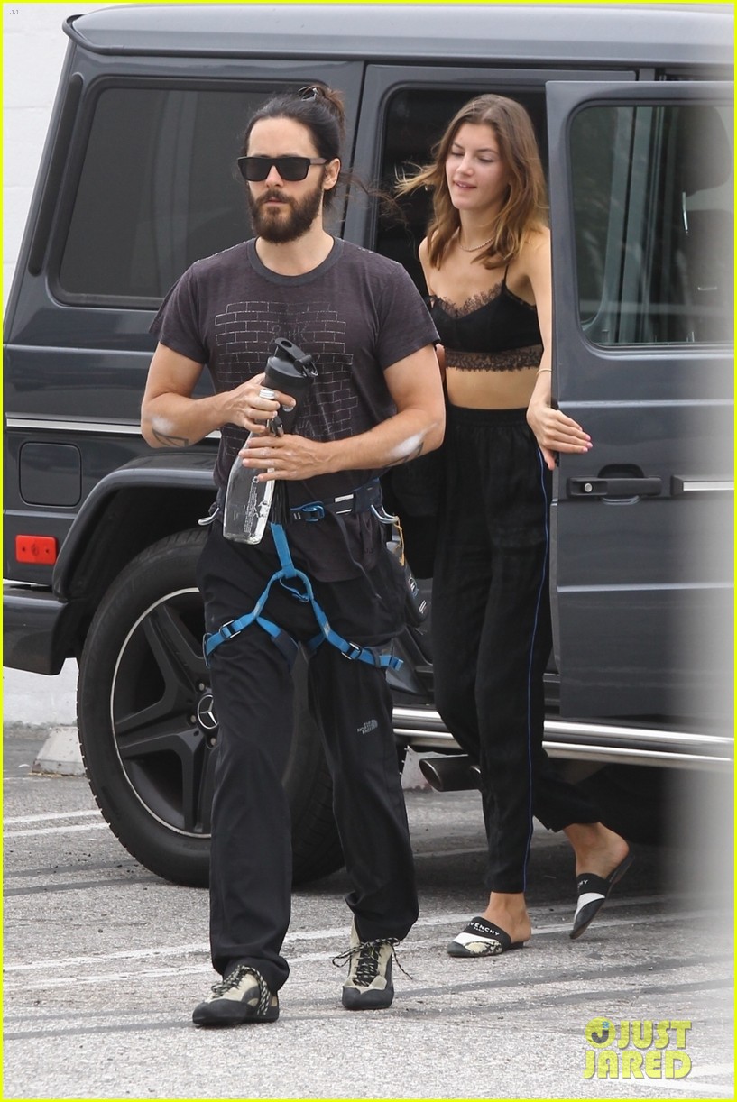 Jared Leto Spotted at Rock Climbing Gym with Valery Kaufman, His