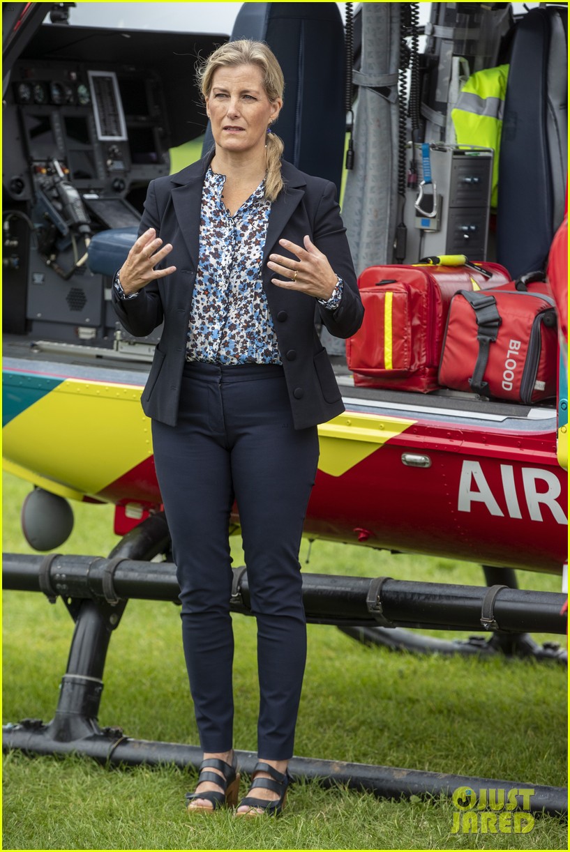 Sophie, Countess of Wessex, Returns To Air Ambulance Which Helped Save