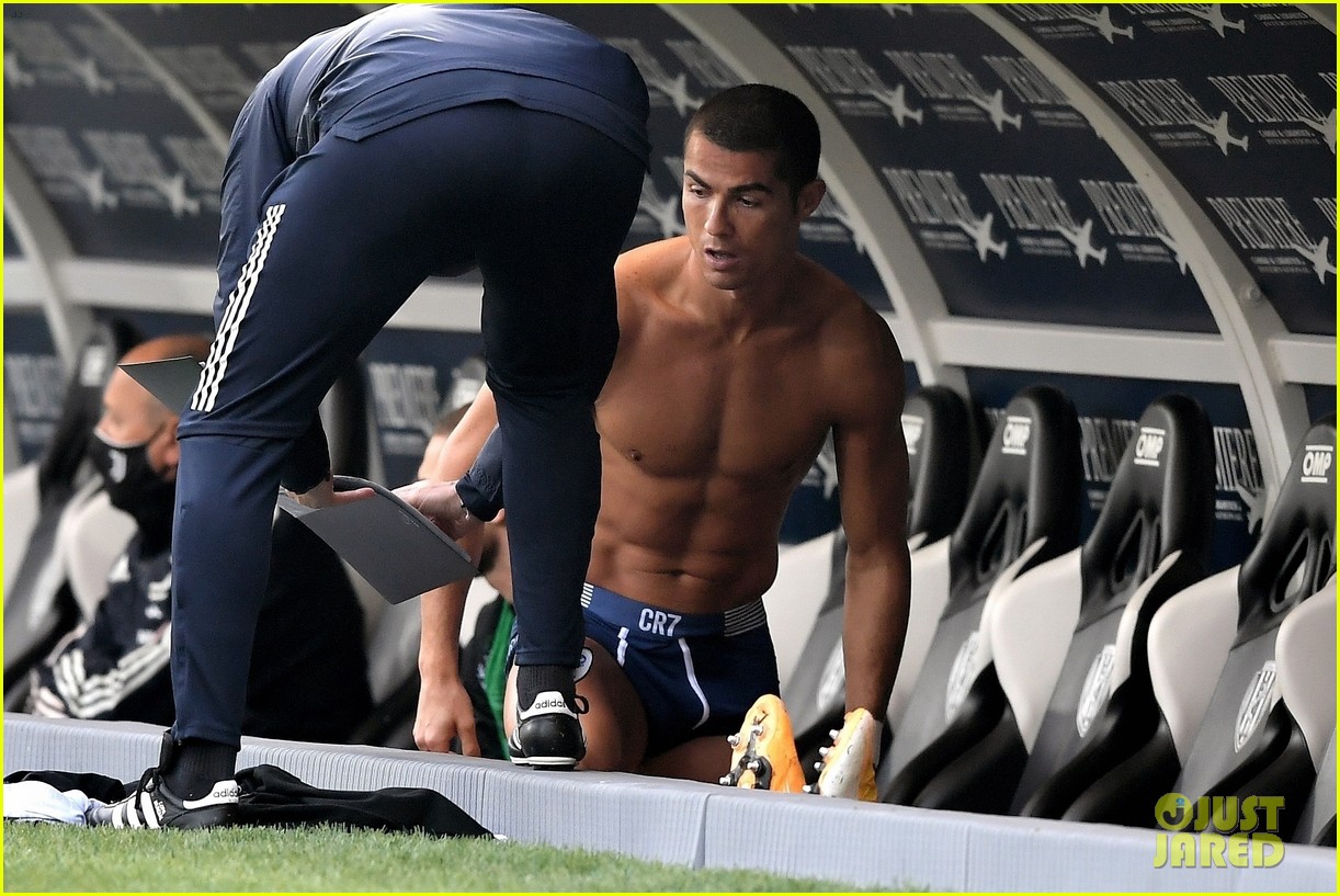 Cristiano Ronaldo Strips Down to His Underwear During 