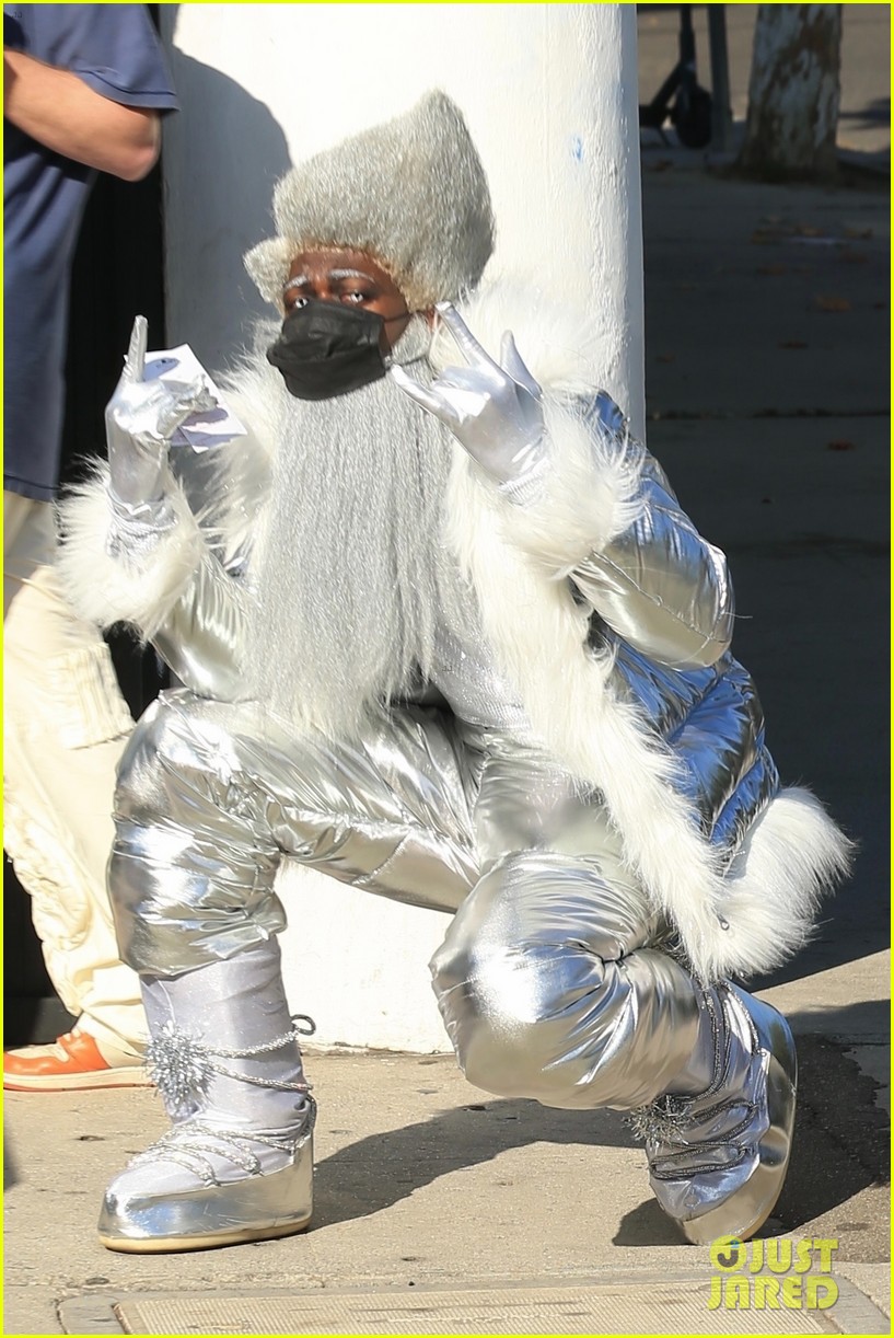 Lil Nas X Goes Holiday Shopping in His 'Holiday' Video Outfit : Photo ...