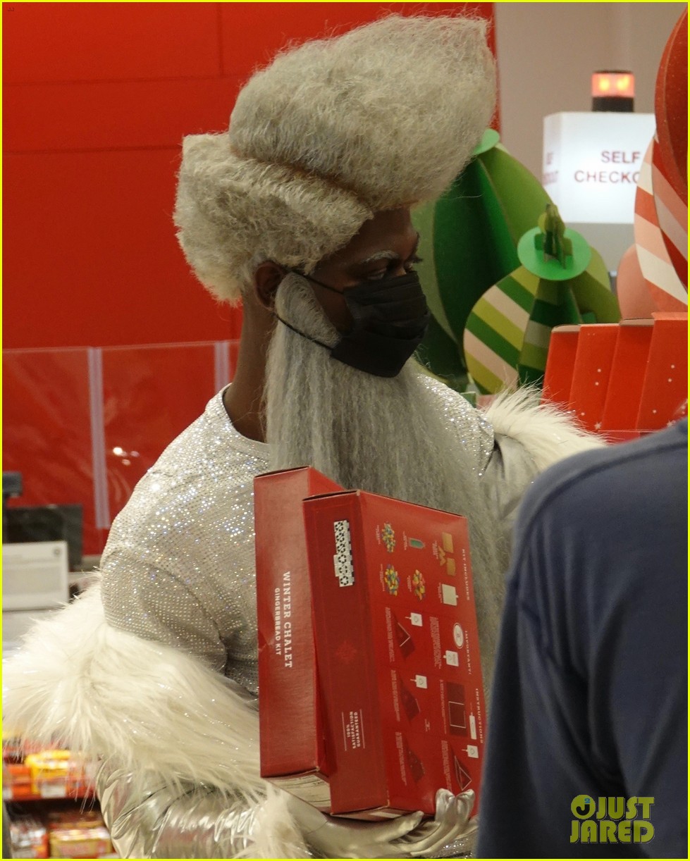 Lil Nas X Goes Holiday Shopping in His 'Holiday' Video Outfit : Photo ...