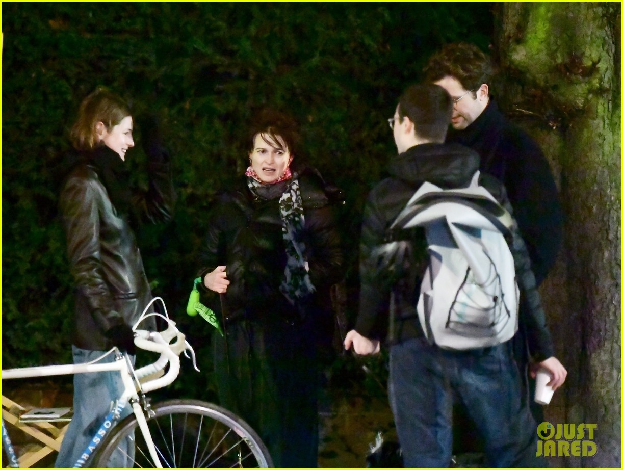 Helena Bonham Carter Bumps Into 'The Crown' Co-Star Emma Corrin While