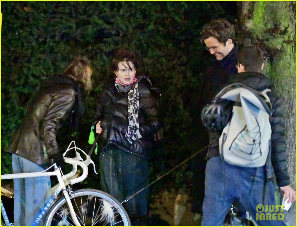 Helena Bonham Carter Bumps Into 'The Crown' Co-Star Emma Corrin While