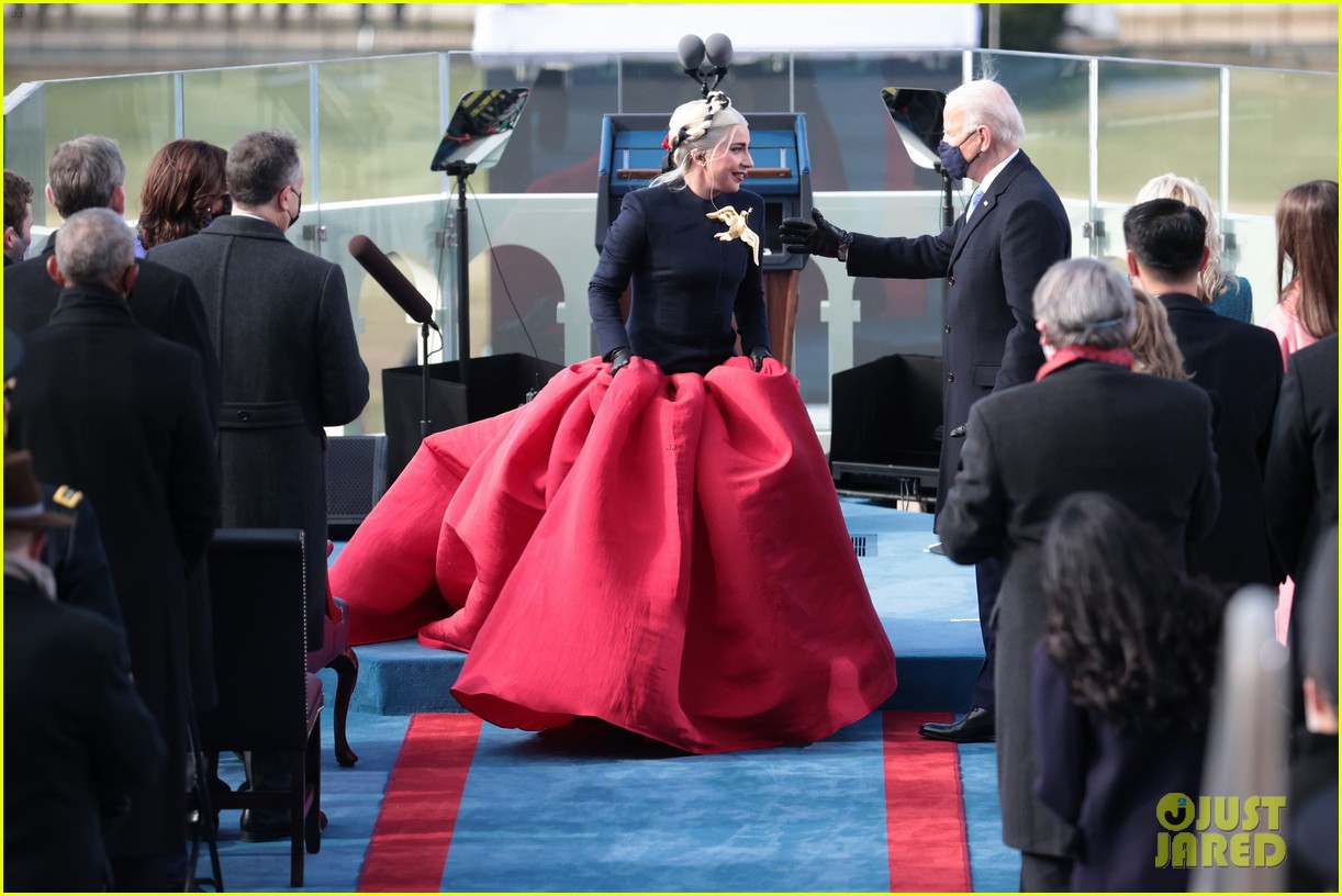 Lady Gaga Performs the National Anthem at Presidential Inauguration