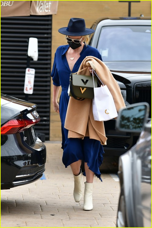 Charlize Theron at Nobu in Malibu