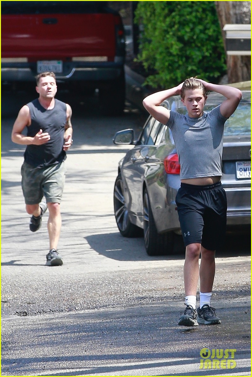 Ryan Phillippe Spotted Working Out with His Son Deacon, Who Is a