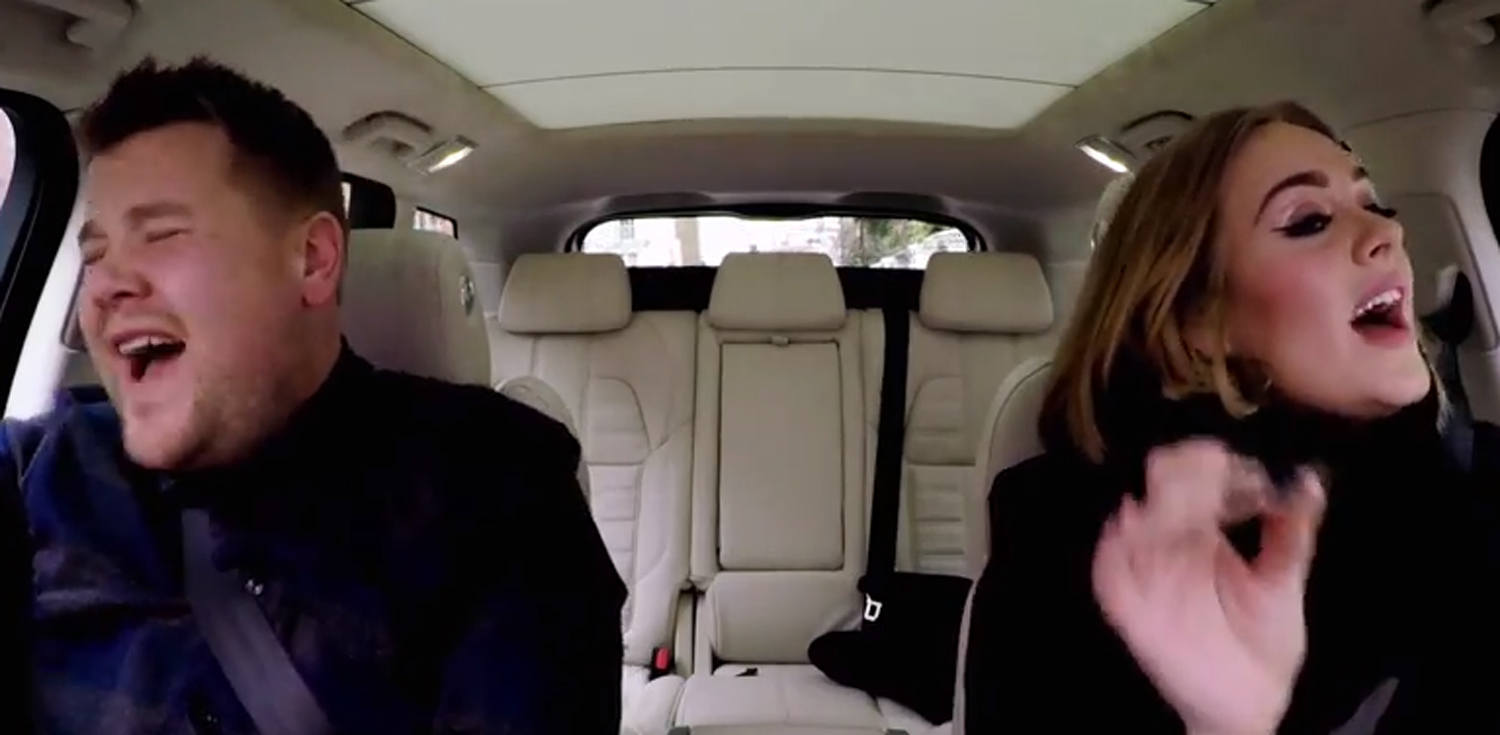 Adele Sings Spice Girls During James Corden’s Carpool Karaoke Video