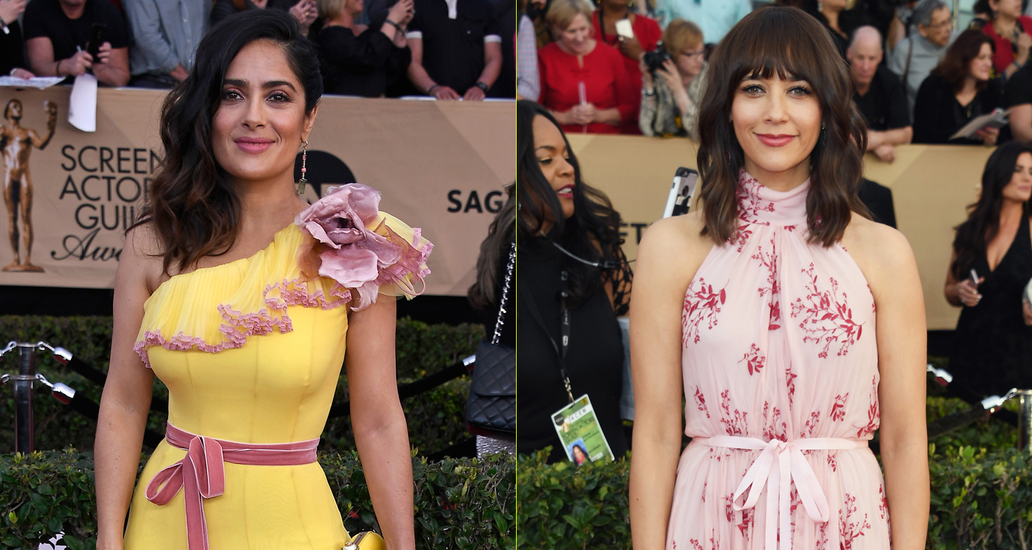 Salma Hayek & Rashida Jones Stun at SAG Awards 2017 | Jeff Bridges