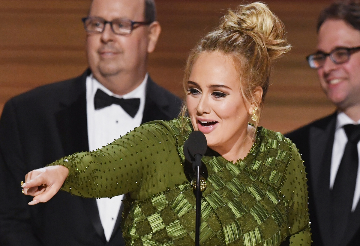 Adele Asks Beyonce to Be Her Mommy During Grammys’ Record of the Year Speech (Video)