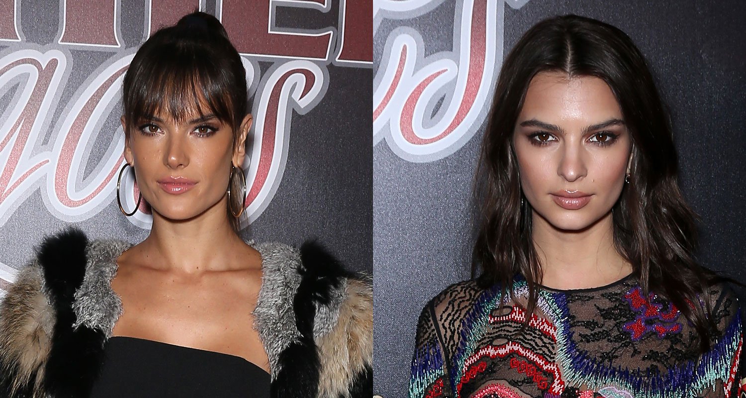 Alessandra Ambrosio & Emily Ratajkowski Are Leather & Laces Party Beauties in Houston