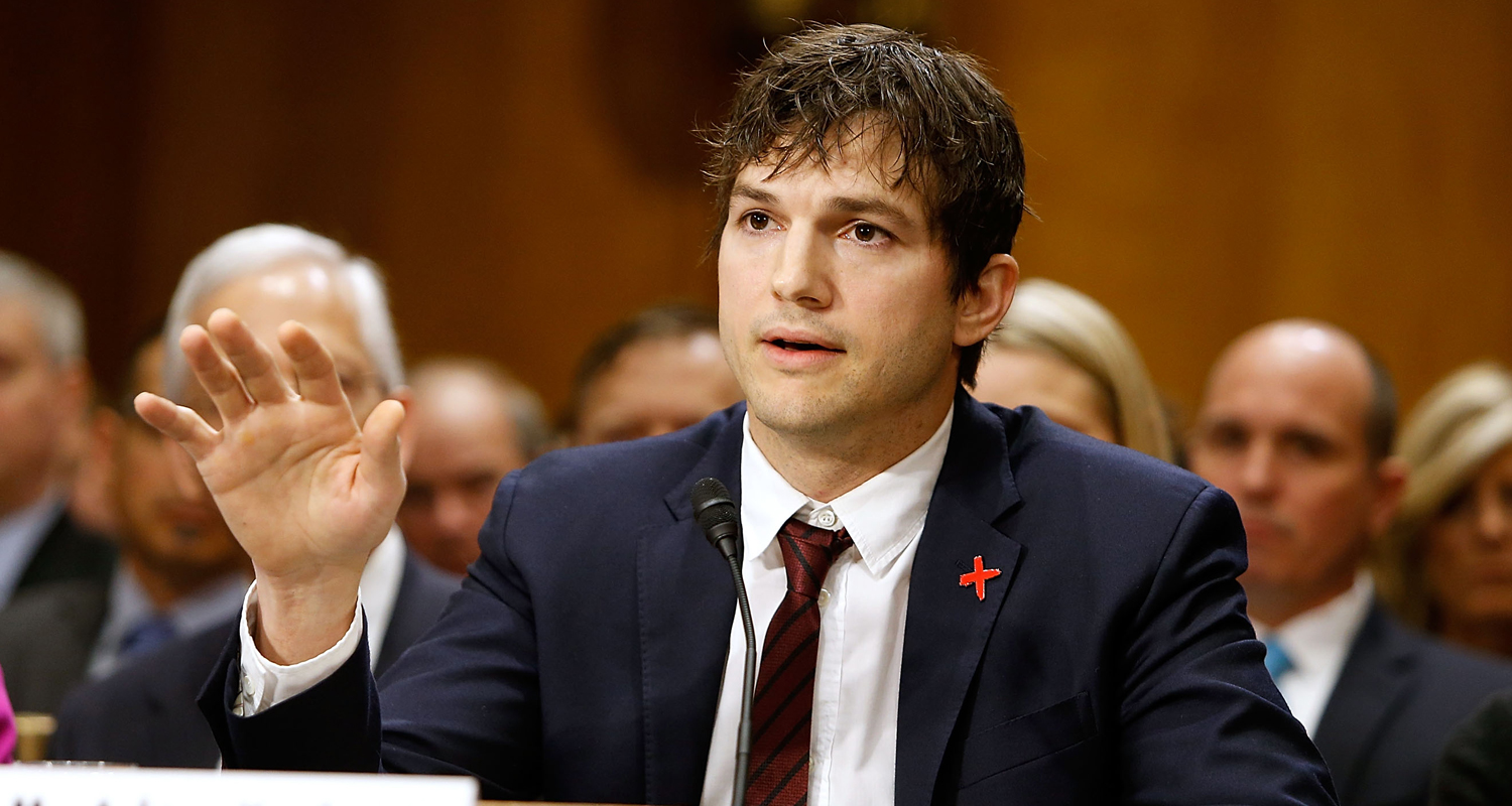 Ashton Kutcher Speaks Out Against Modern Day Slavery (Video)