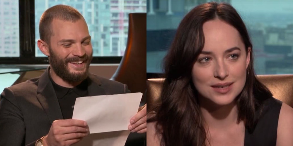 Jamie Dornan & Dakota Johnson Try to Make Furniture Instructions Sound Sexy! (Video)