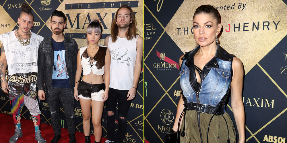 Fergie & DNCE Hit Up Annual 'Maxim' Super Bowl Party!