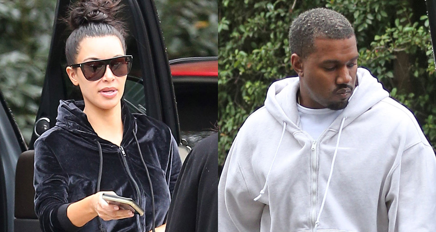 Kim Kardashian & Kanye West Head to a Super Bowl Bash
