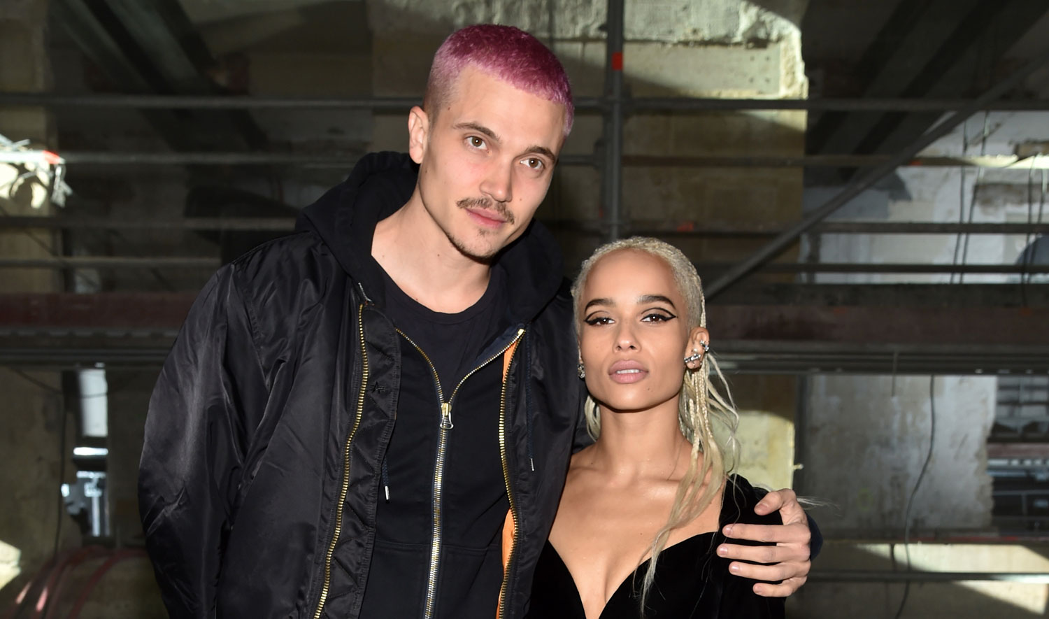 Zoe Kravitz & Boyfriend Karl Glusman Couple Up at Saint Laurent's Paris Show!