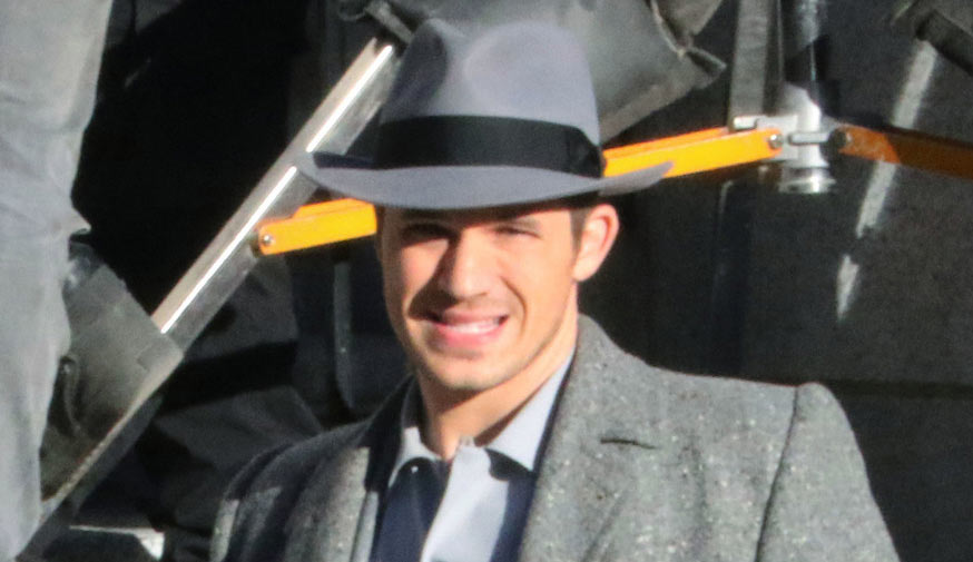 Matt Lanter Gets Into Character on the Set of 'Timeless'