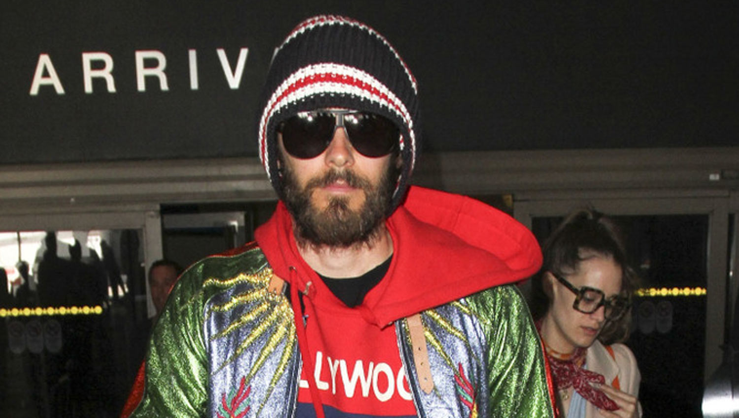 Jared Leto Hangs Out with Salma Hayek During Milan Fashion Week