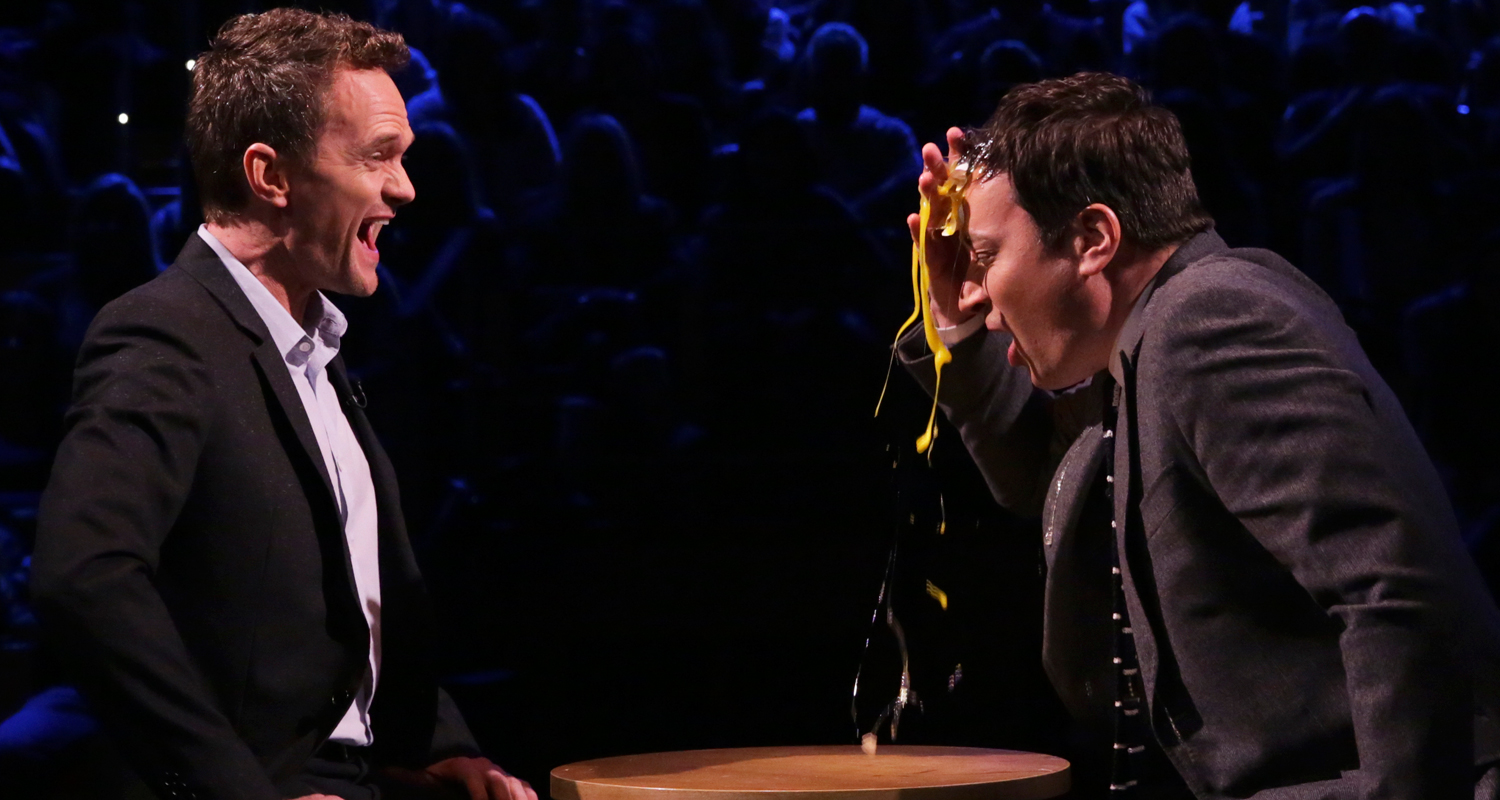 Neil Patrick Harris & Jimmy Fallon Play Egg Russian Roulette On 'The Tonight Show' - Watch Here!