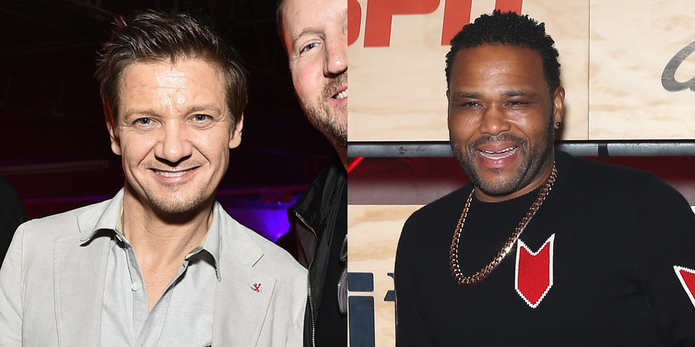 Jeremy Renner & Anthony Anderson Join NFL Pros at ESPN's Pre-Super Bowl Party!