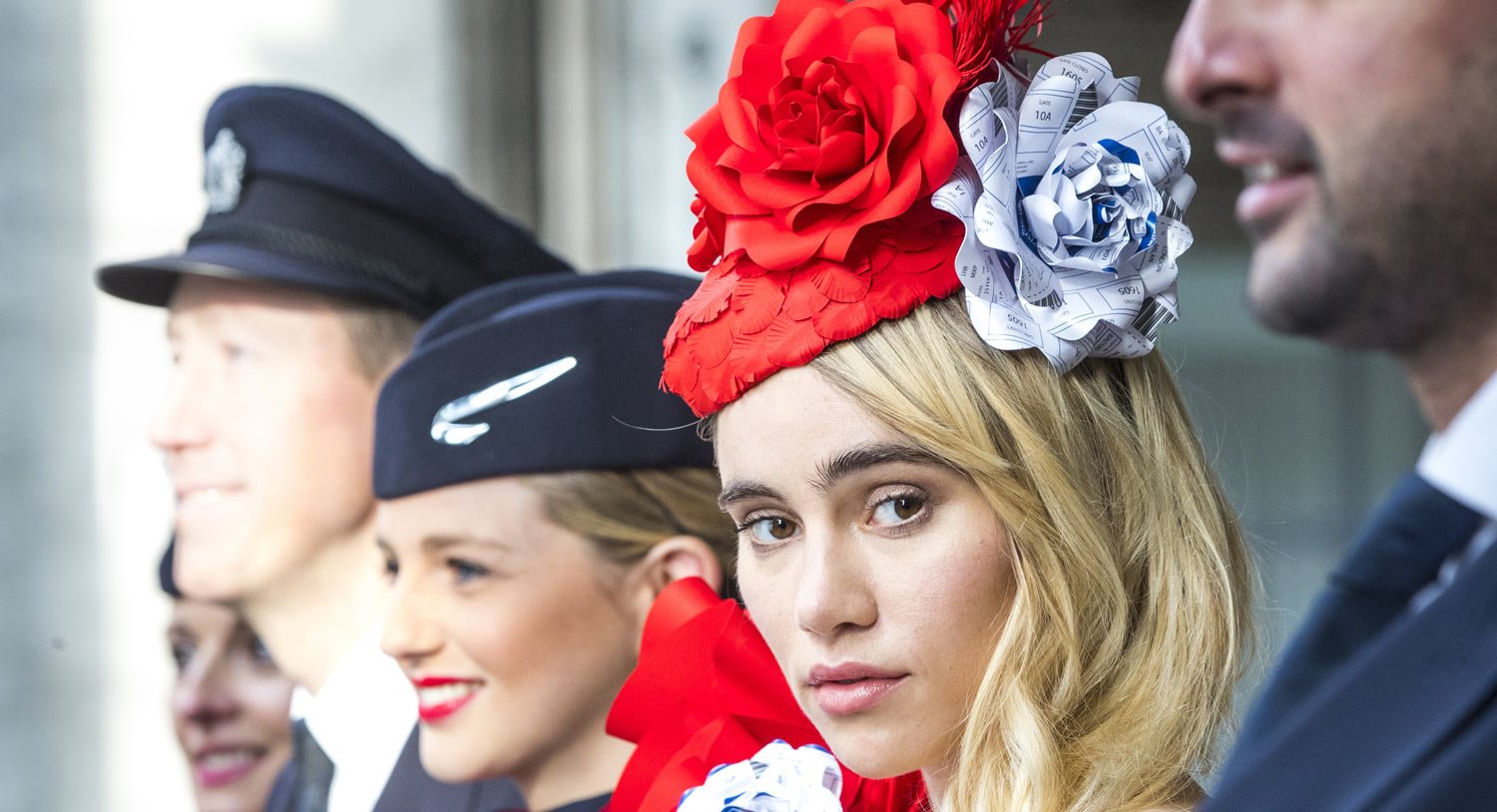 Suki Waterhouse Models Very British Dress for Photo Shoot in Italy