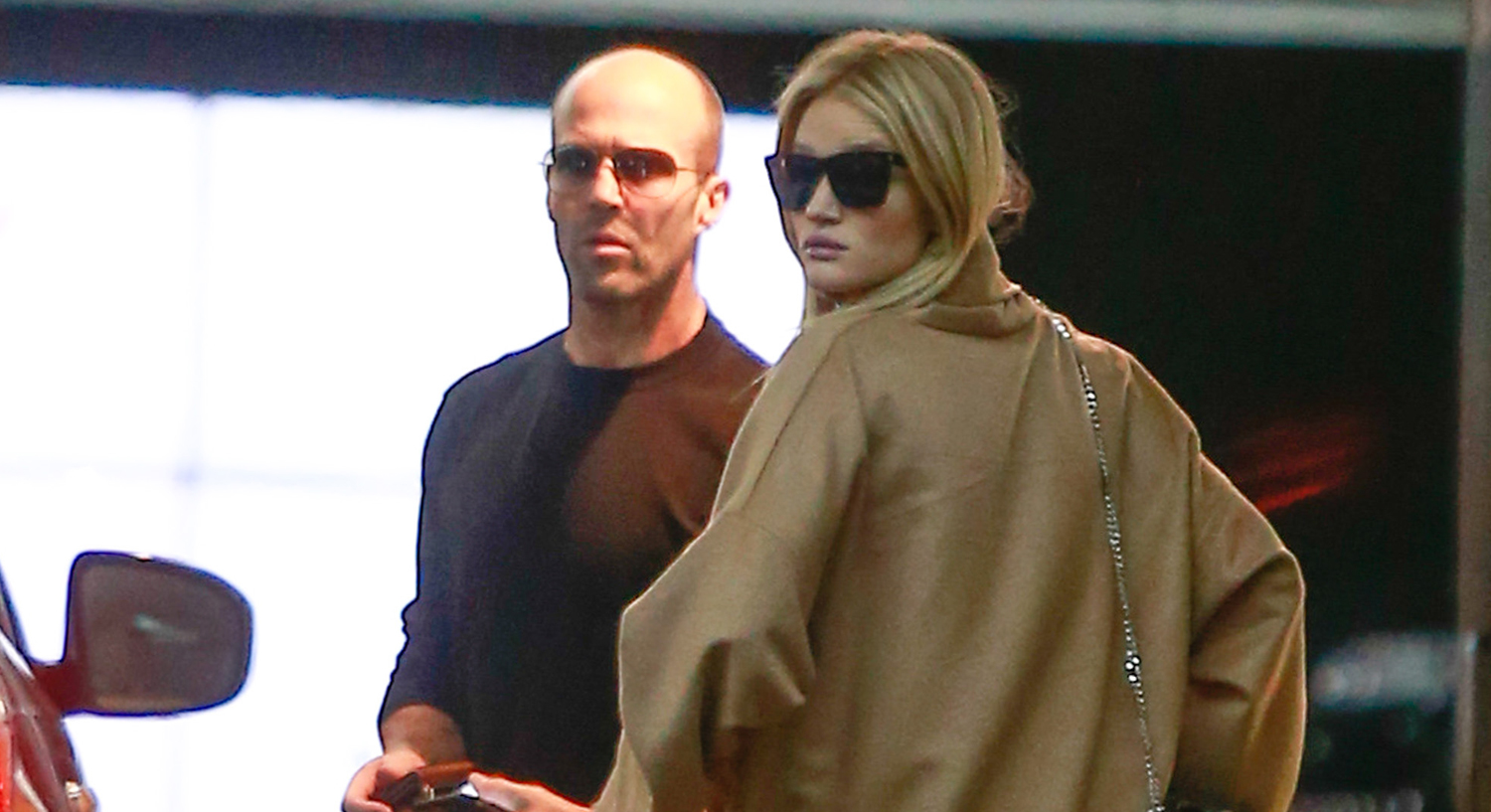 Rosie Huntington-Whiteley & Jason Statham Step Out for Lunch Date!