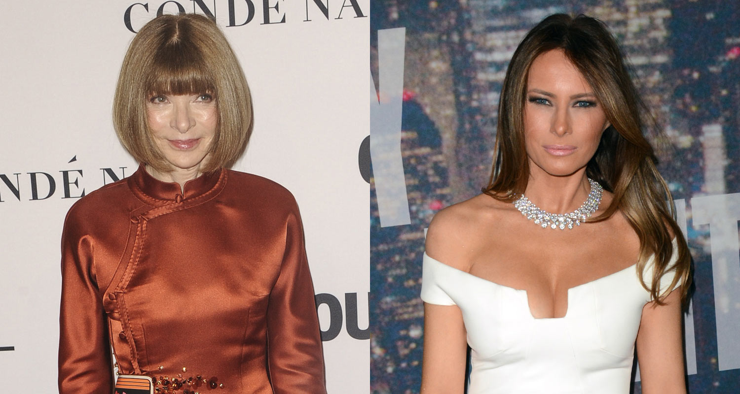 Anna Wintour Plans to Feature Melania Trump on Vogue's Cover