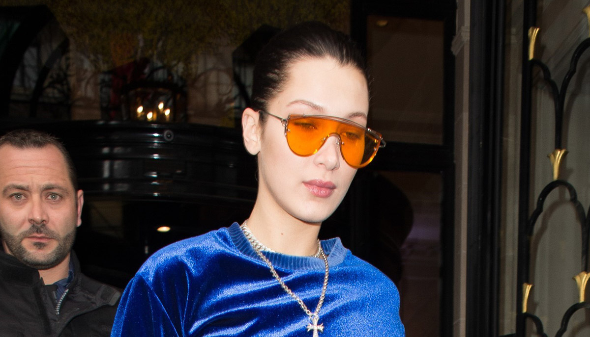 Bella Hadid Rocks Chic Blue Look in Paris