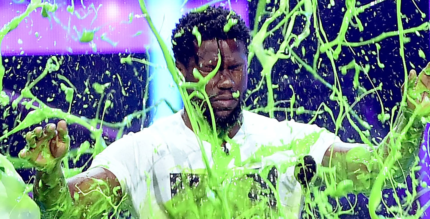 Kevin Hart Gets Slimed at the Kids' Choice Awards!