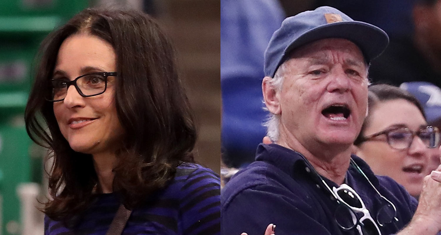 Julia Louis-Dreyfus & Bill Murray Support Their Sons at NCAA Tournament!