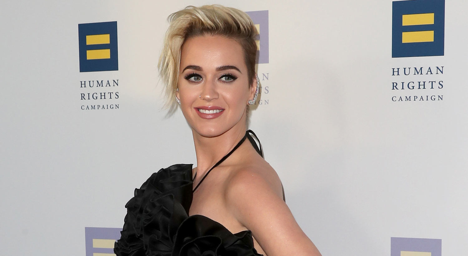 Katy Perry Stuns in Black & White at Human Rights Campaign Event