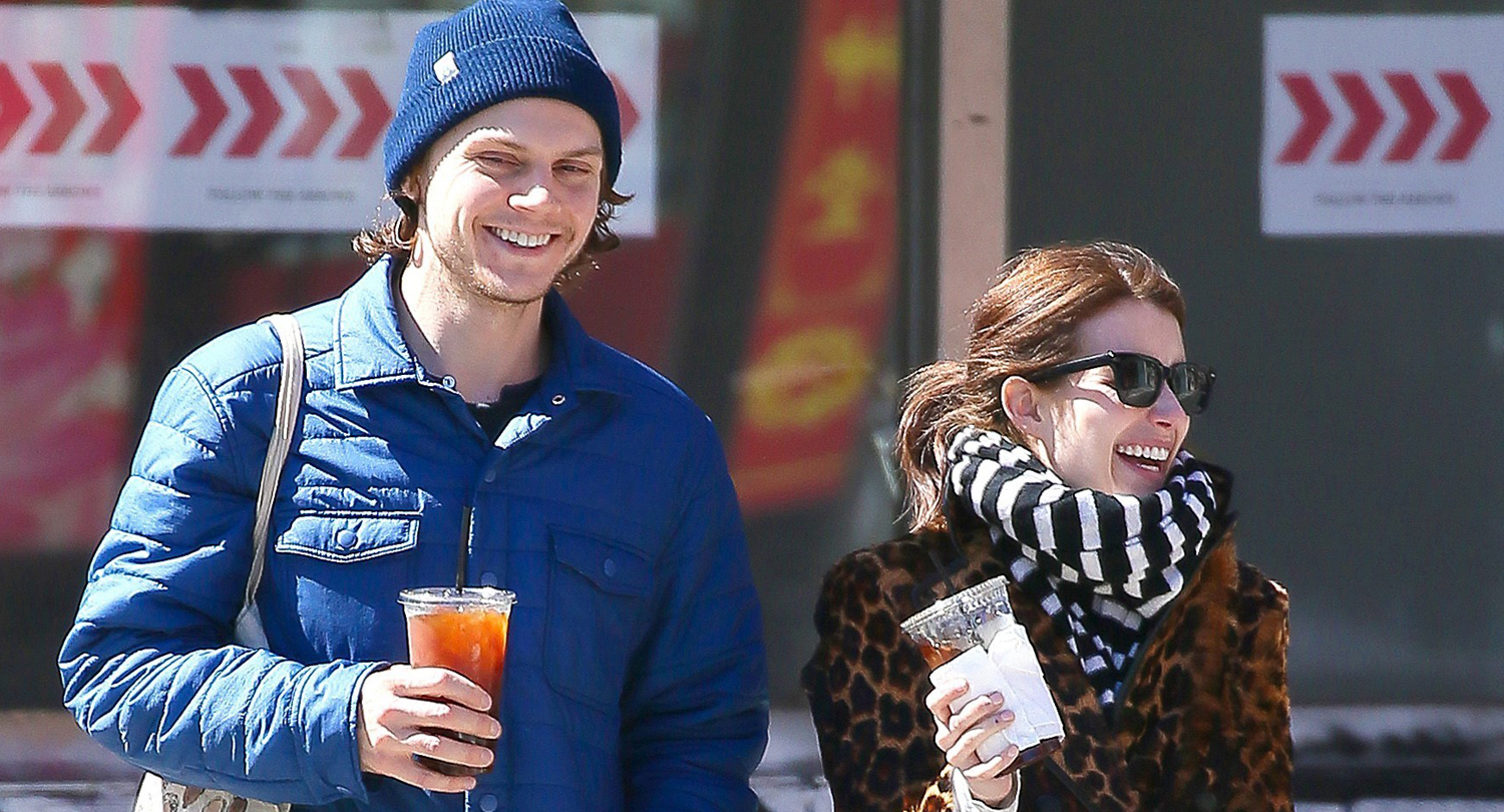 Emma Roberts & Evan Peters Step Out for Coffee in NYC