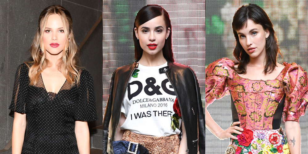 Halston Sage, Sofia Carson, & Rainey Qualley Join More Millenials at Dolce&Gabbana Party!