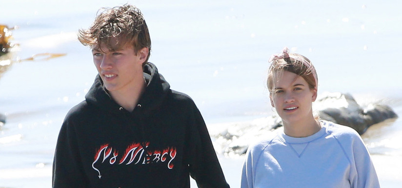 Lucky Blue Smith & Pregnant Girlfriend Stormi Bree Enjoy Romantic Day at the Beach
