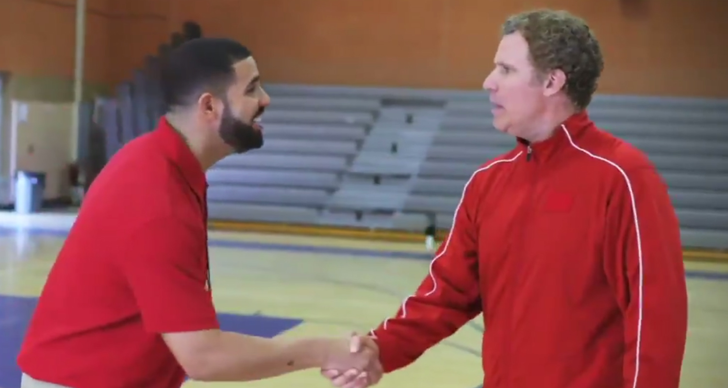 Drake & Will Ferrell Teach the Art of the Handshake During NBA Awards