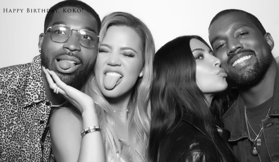 Kardashians Share Photo Booth Pics from Khloe’s Birthday Party Kanye