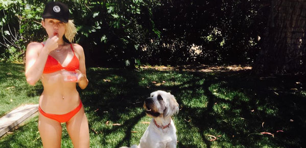 Miley Cyrus is Ready For Summer in Her Tiny Red Bikini