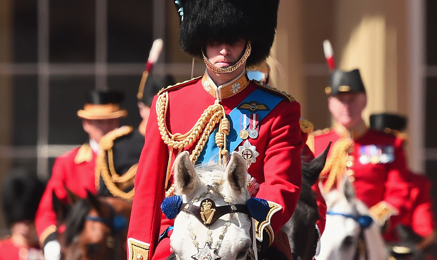 Prince William Attends Rehearsals for Queen’s Birthday Parade Prince