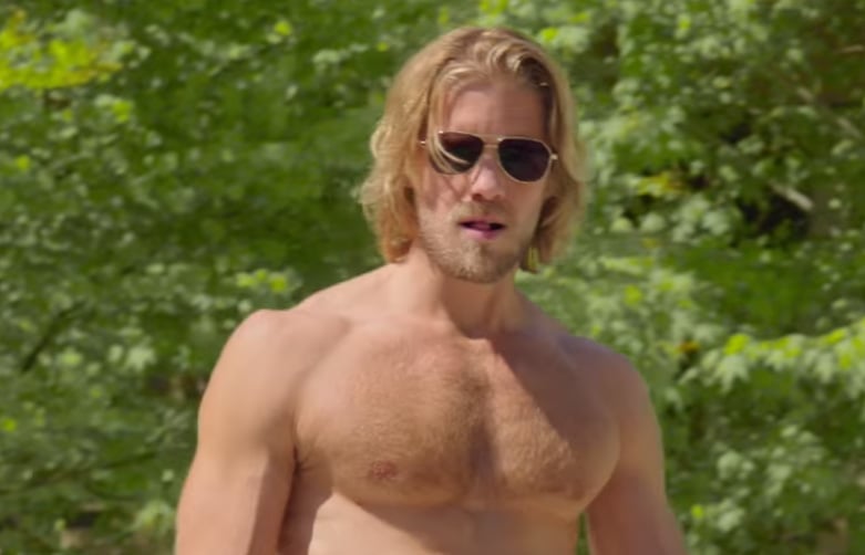 See Matt Barrs Hot Shirtless Moments in The Layover 