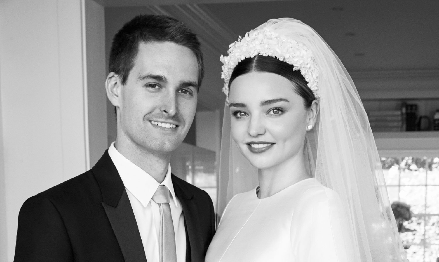 Miranda Kerr &amp; Evan Spiegel Pose in Wedding Photos for