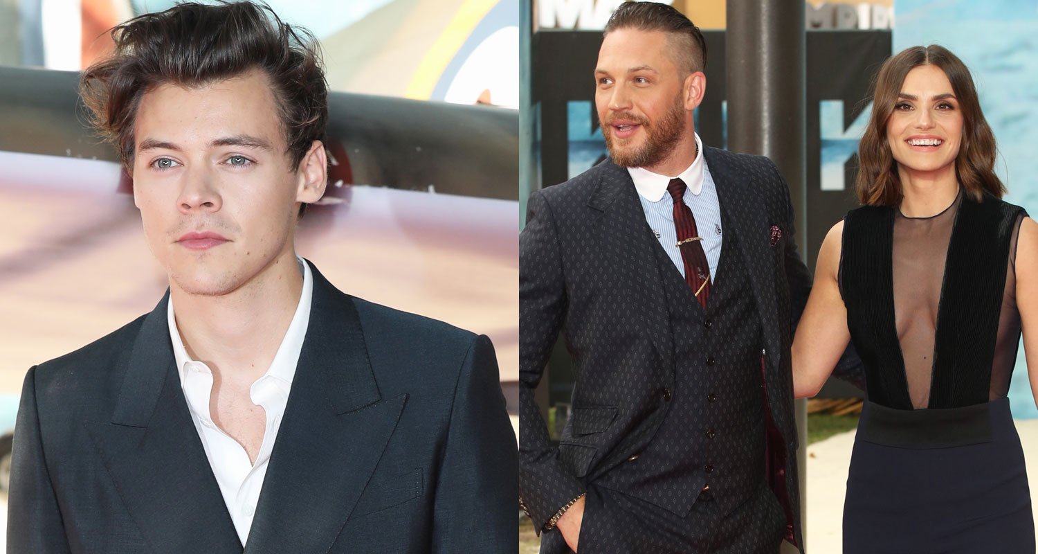 Harry Styles Joins Tom Hardy & 'Dunkirk' Cast at London World Premiere! - Just Jared
