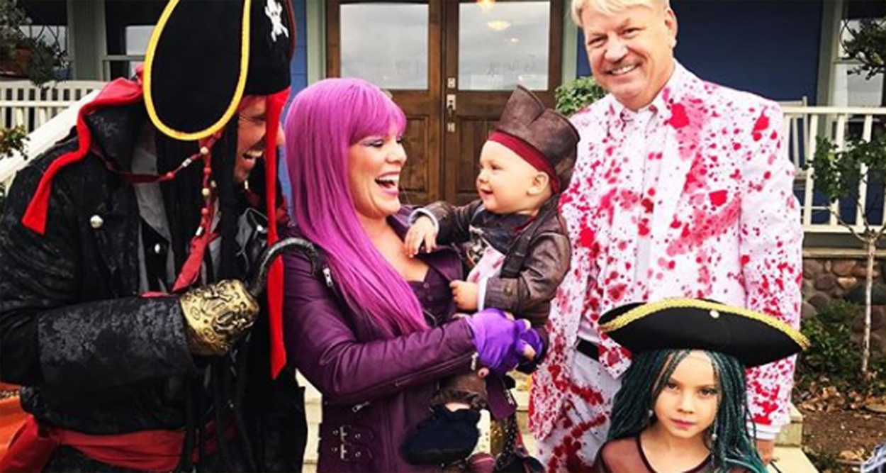 Pink & Her Family Channel Disney ‘Descendants’ For