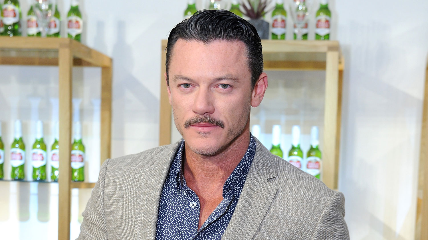 Luke Evans Looks Dapper While Unveiling StellaSpace With