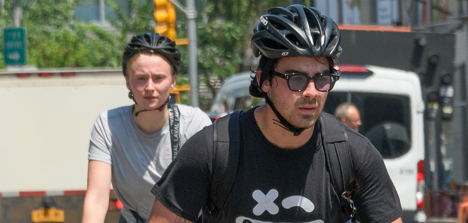 Joe Jonas & Sophie Turner Work Up a Sweat On Their Bike Ride! | Joe